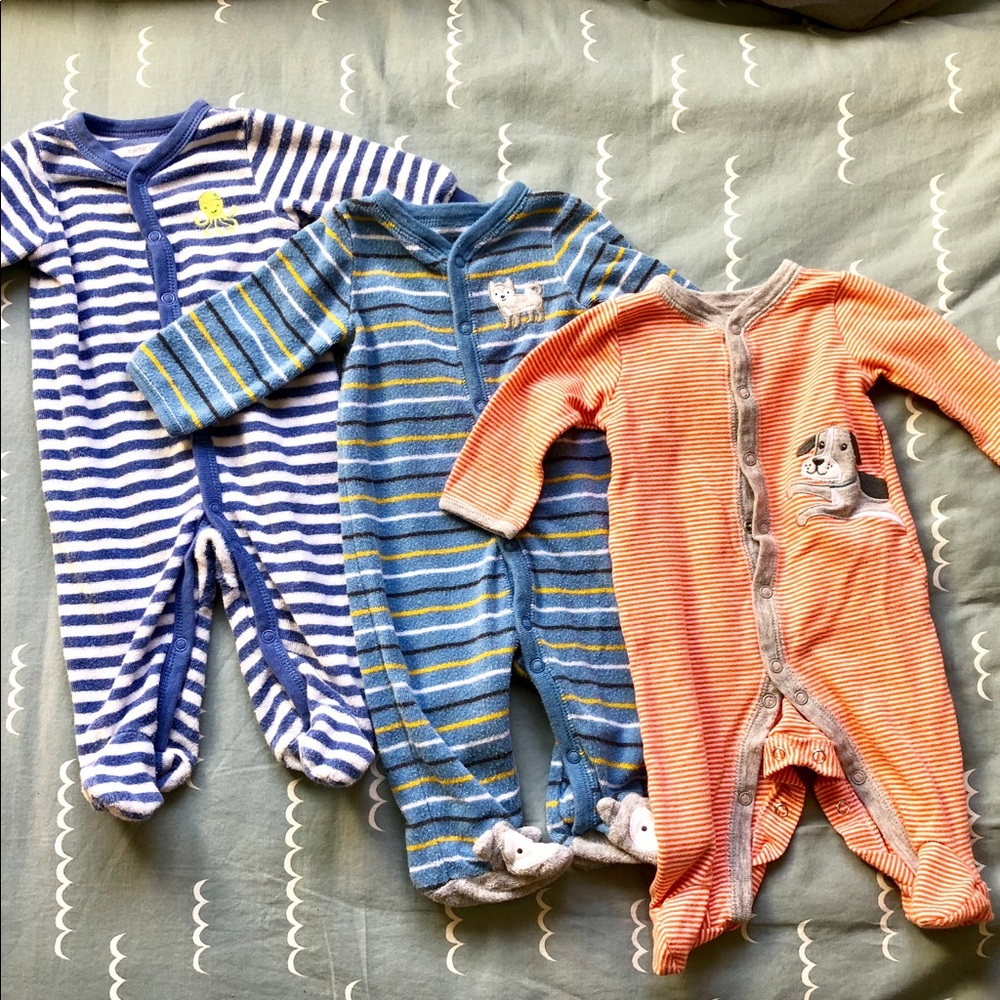 3 month Boy Footed Pajamas